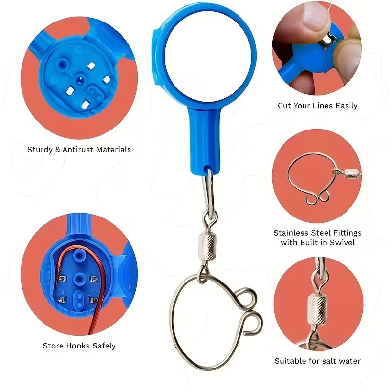2 peças de gadgets de pesca: f - Fishing Line Dispenser avaliação e preço